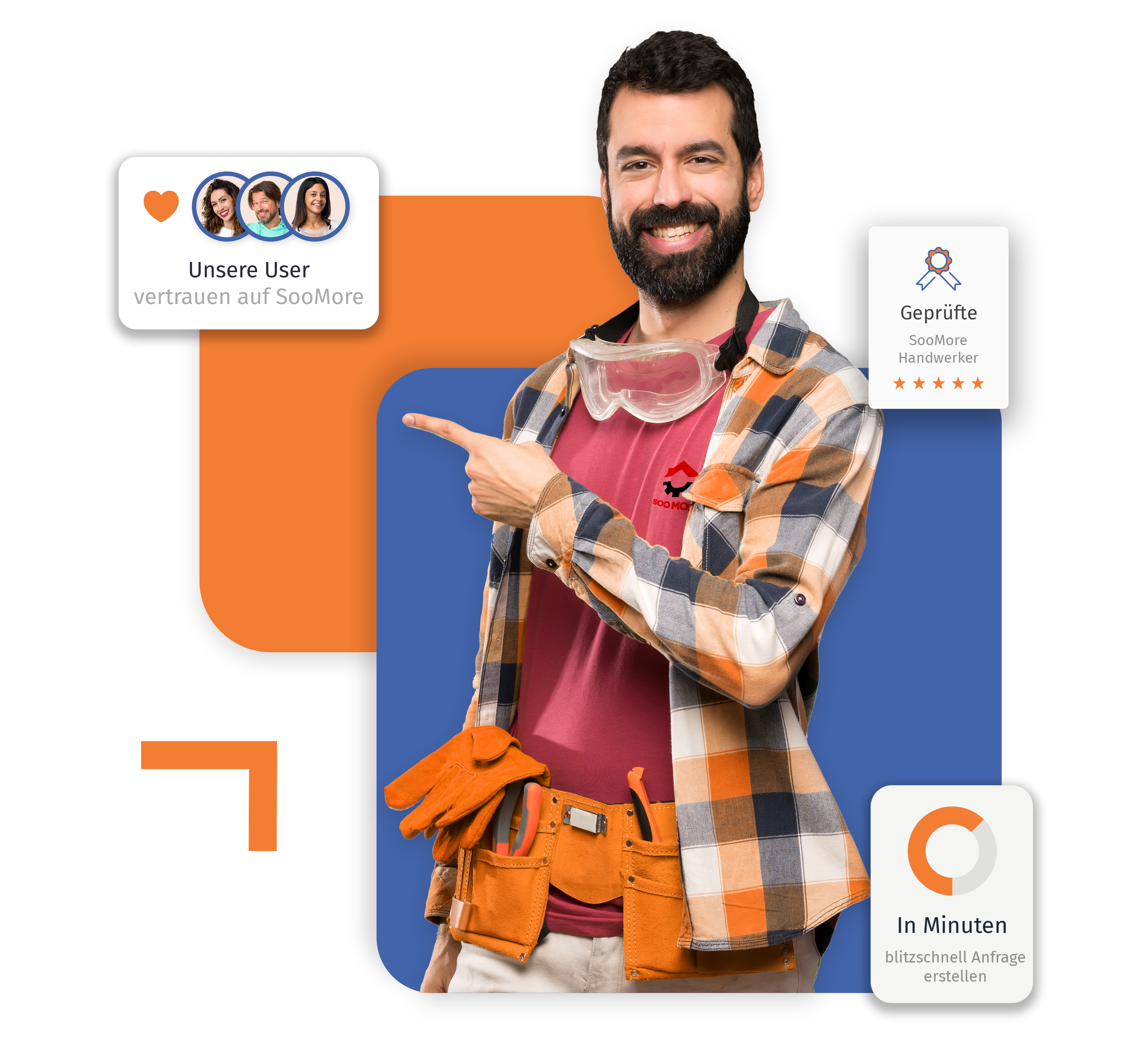 Ein glücklicher Hausmeisterservice in der Nähe präsentiert 3 Pop Ups, die SooMores wichtige Vorteile für Privatpersonen aufzeigen.